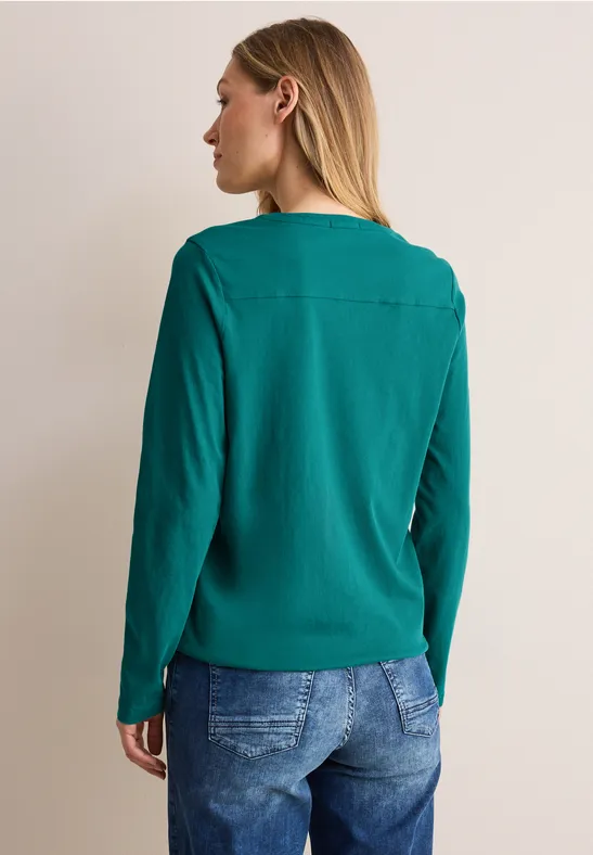 Lässiges Shirt im Tunika-Stil mit langen Ärmeln