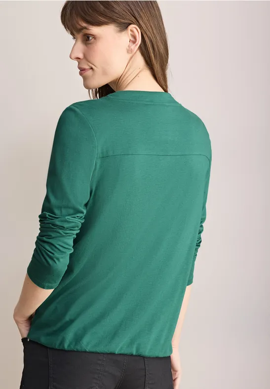 Lässiges Shirt im Tunika-Stil mit langen Ärmeln