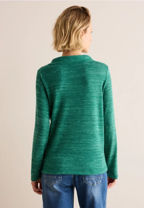 Damen Langarm Hoodie Oberteil