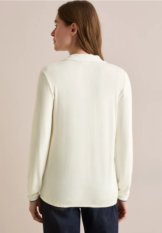 Damen Langarm Poloshirt