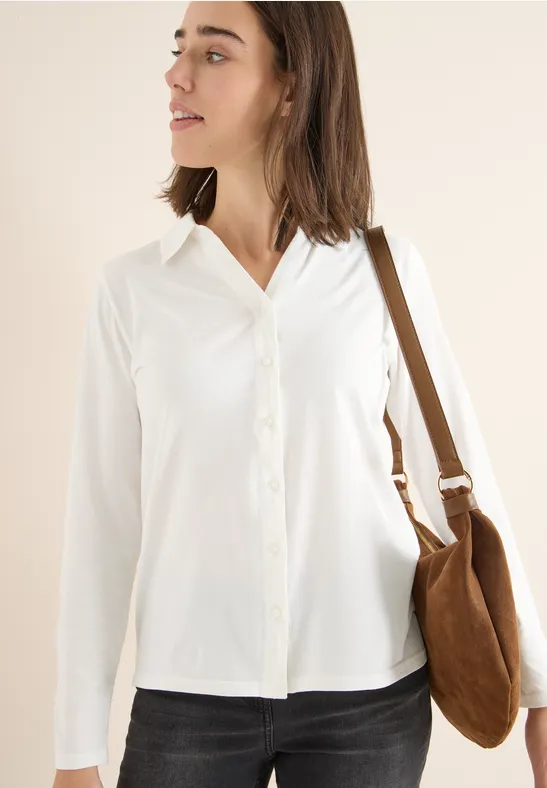 Damen Langarm Poloshirt