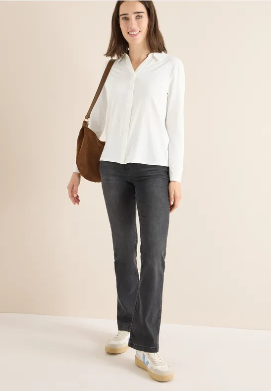 Damen Langarm Poloshirt