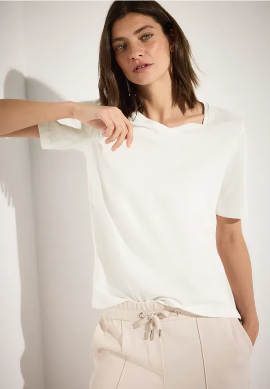 Basic V-Ausschnitt T-Shirt