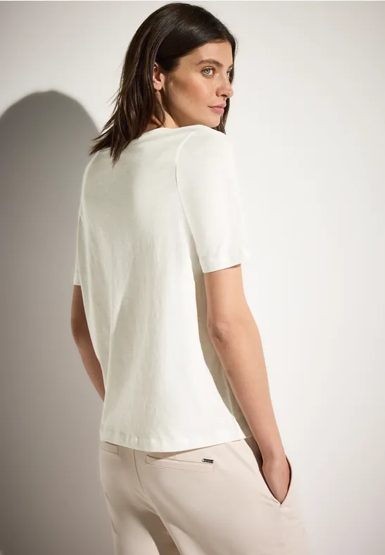 Basic V-Ausschnitt T-Shirt