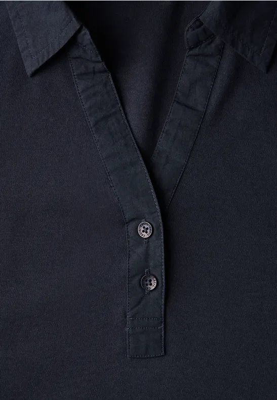 Klassisches kurzärmeliges Poloshirt mit Knopfleiste