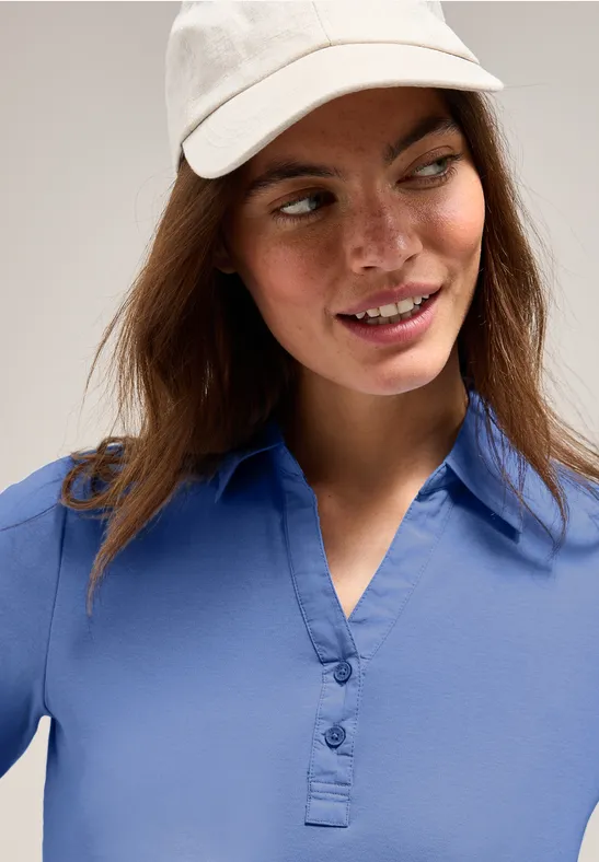 Klassisches kurzärmeliges Poloshirt mit Knopfleiste