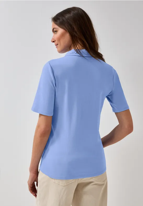 Klassisches kurzärmeliges Poloshirt mit Knopfleiste