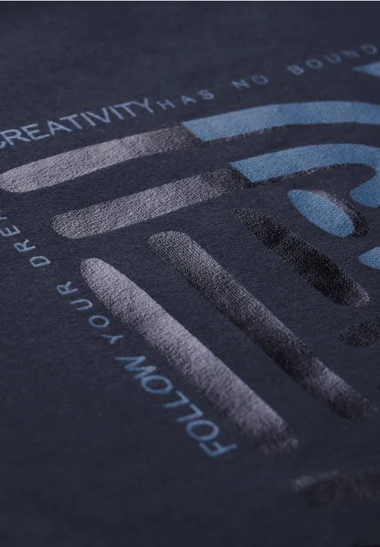 Shirt aus Baumwollmischung mit Grafikprint