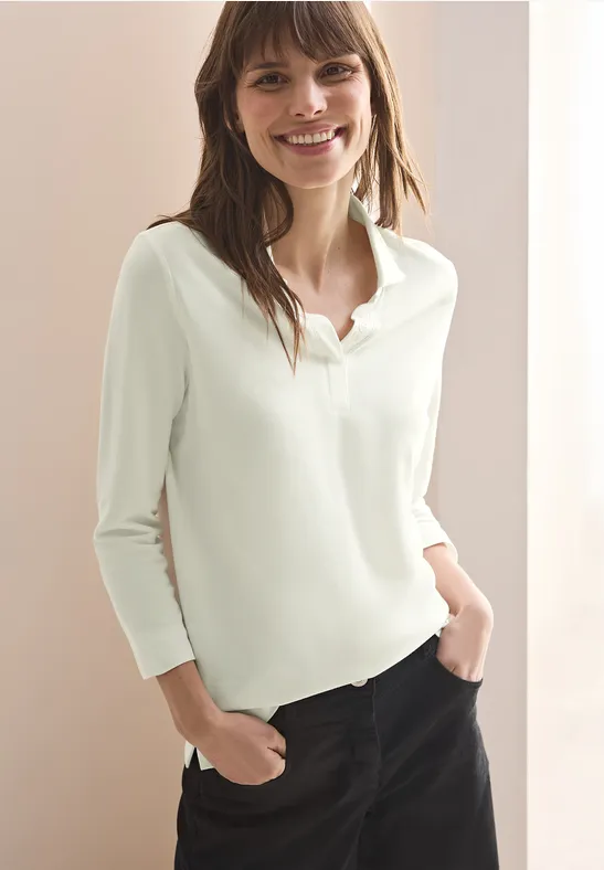 Damen Piqué Poloshirt aus Baumwolle