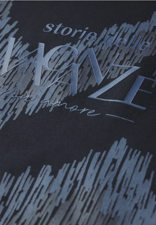 Baumwollmischung T-Shirt mit Grafikprint