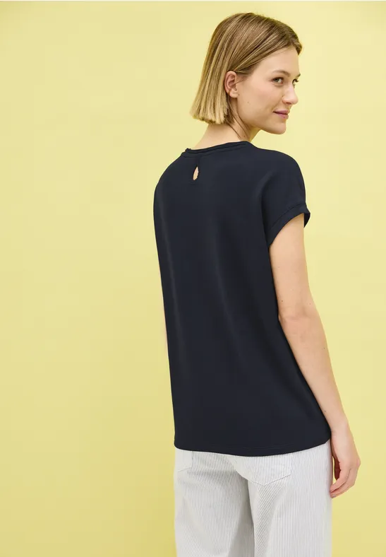 Damen Casual-T-Shirt mit Glitzerdruck