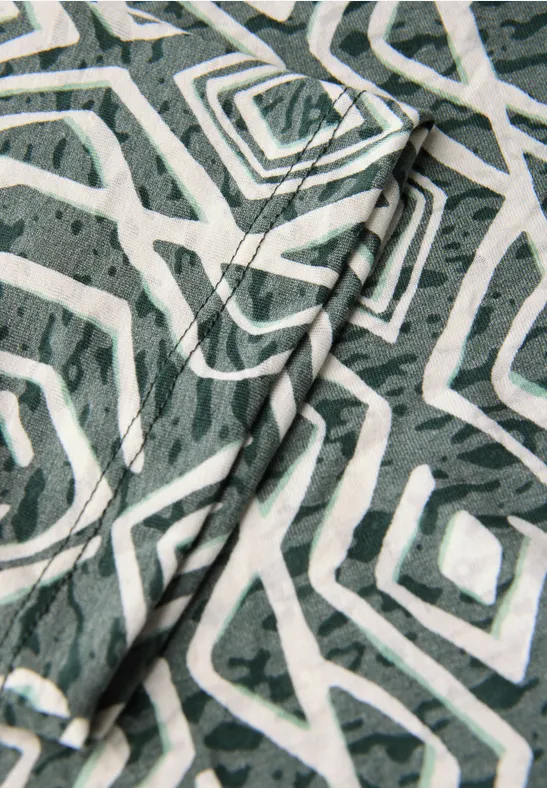 T-Shirt mit Grafikmuster und Ausbrenner-Optik