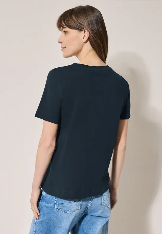 Baumwoll-T-Shirt mit Grafikdruck