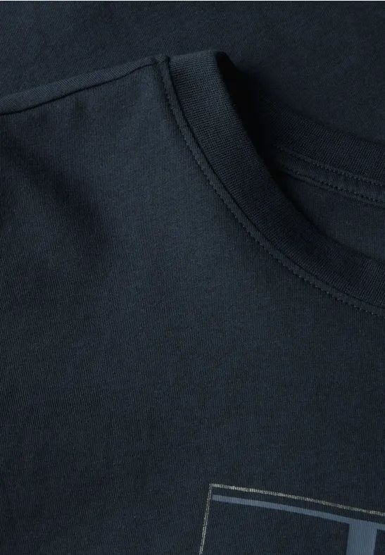 Baumwoll-T-Shirt mit Grafikdruck
