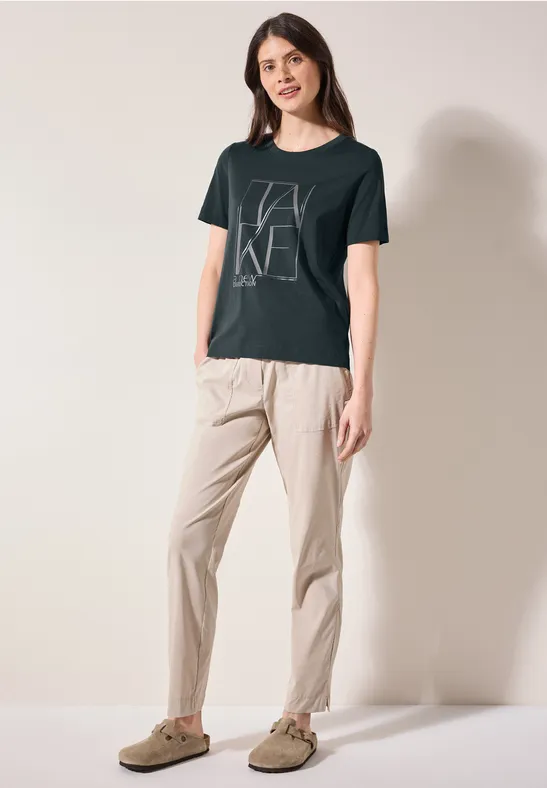 T-Shirt aus Baumwolle mit Grafikprint