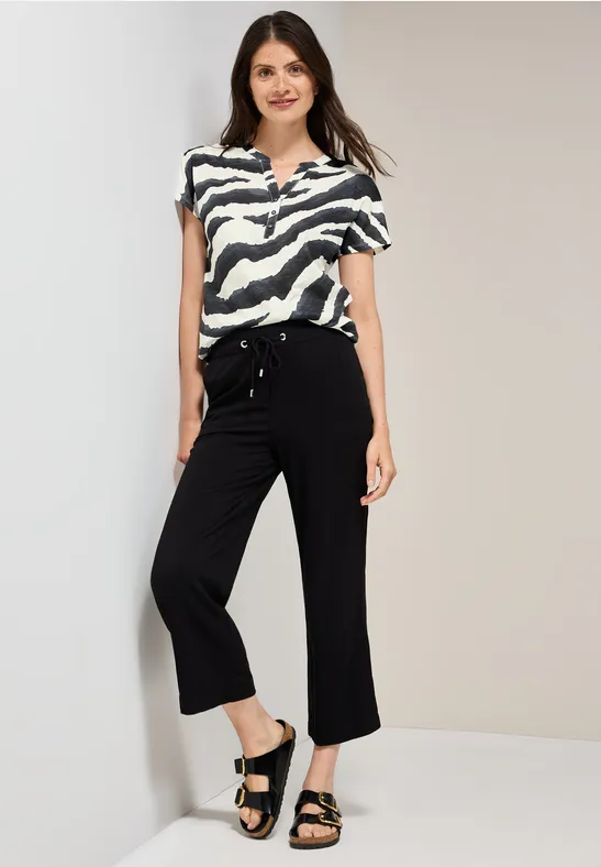 Tunika-Shirt mit Zebra-Print