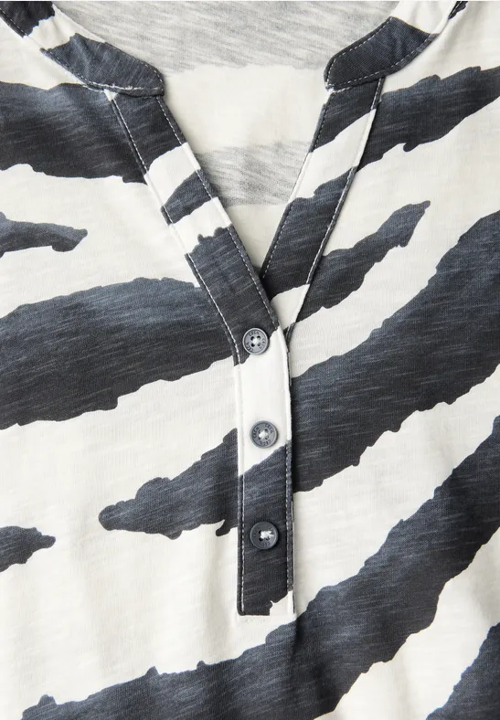 Tunika-Shirt mit Zebra-Print