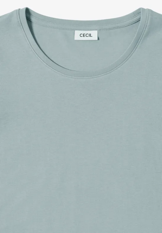 Basic T-Shirt mit 3/4-Ärmeln