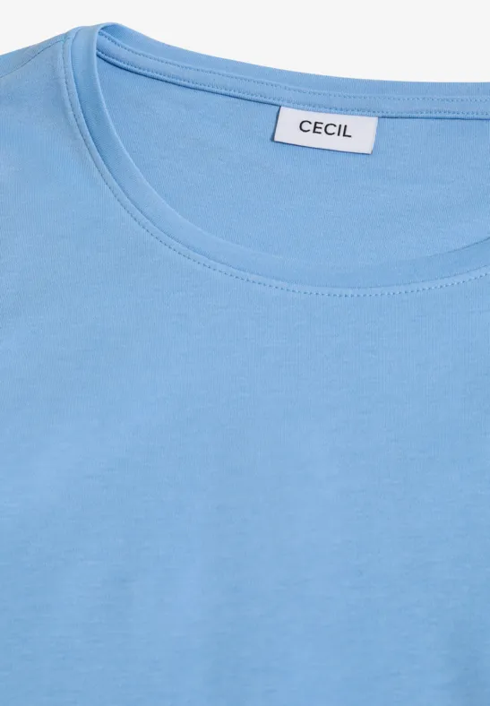 Basic T-Shirt mit 3/4-Ärmeln