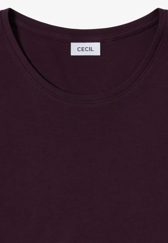 Klassisches Rundhals-Shirt mit 3/4-Ärmeln