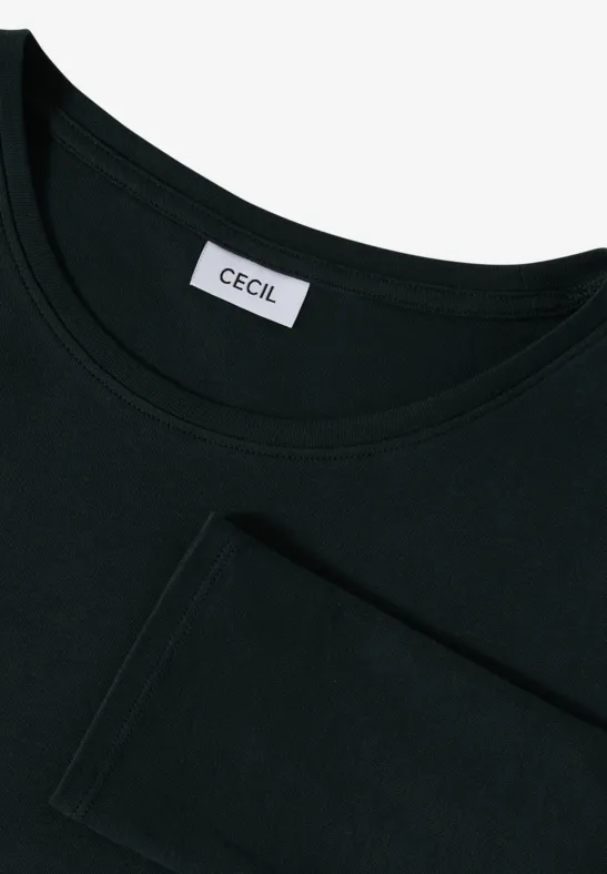 Damen Basic Shirt mit 3/4 Ärmeln