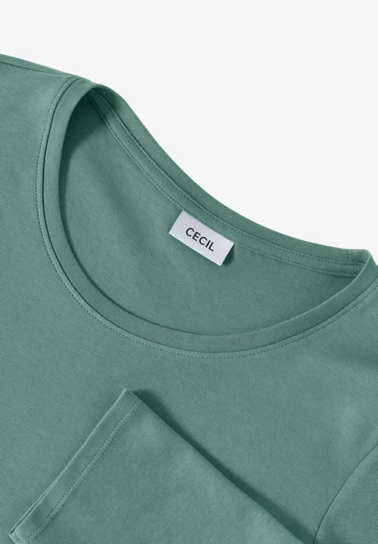 Damen Basic Shirt mit 3/4 Ärmeln