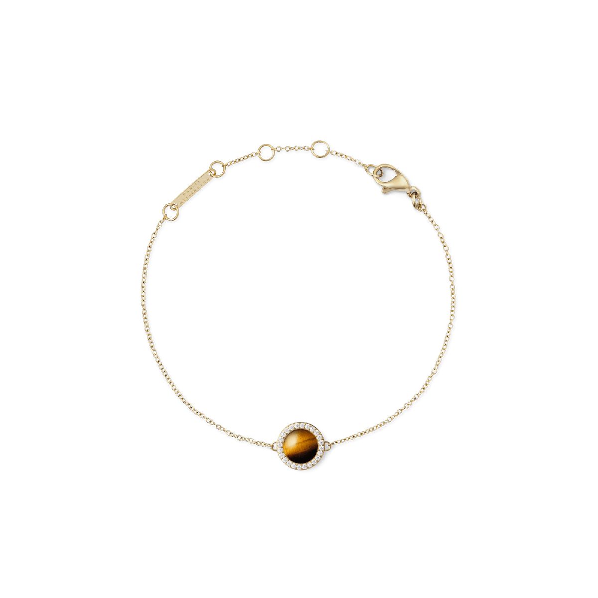 Rotes Stein Goldketten Armband