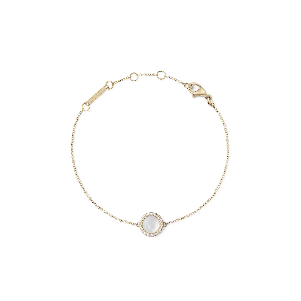 Rotes Stein Goldketten Armband