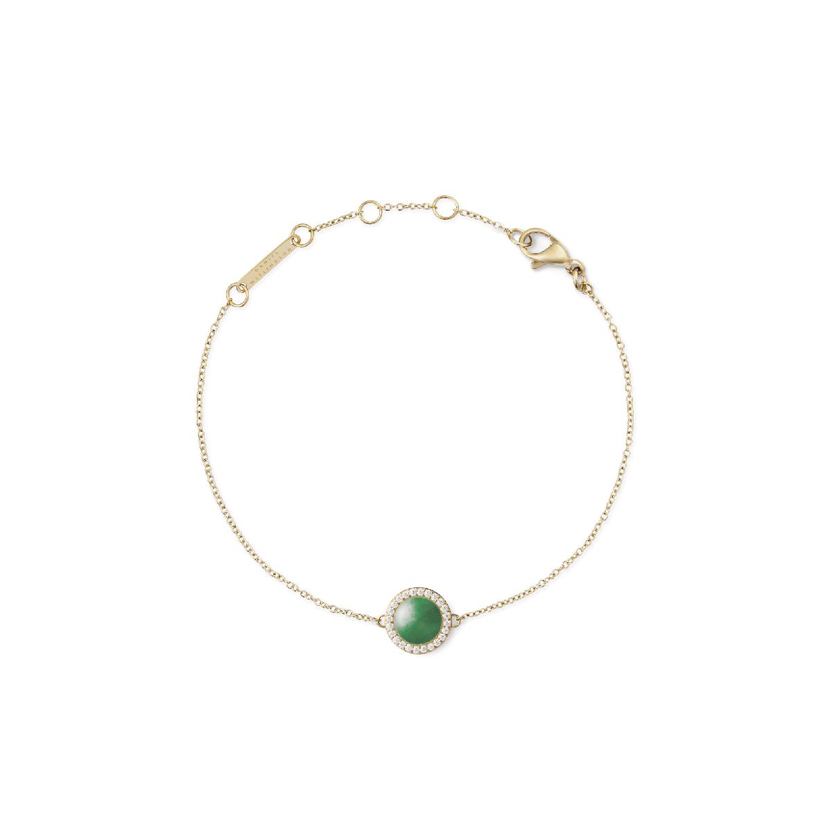 Rotes Stein Goldketten Armband