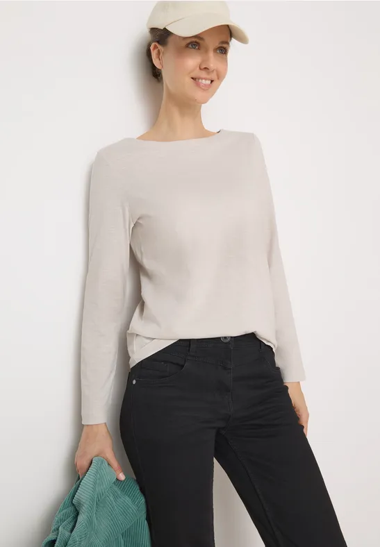 Basic Langarmshirt für Damen