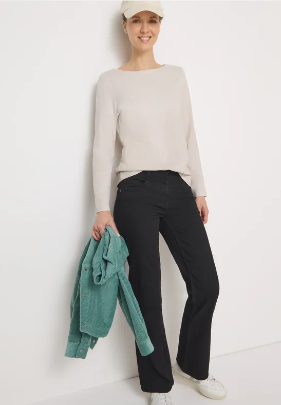 Basic Langarmshirt für Damen