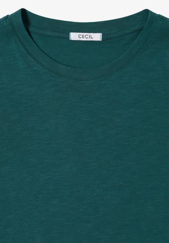 Klassisches Langarmshirt mit Rundhalsausschnitt