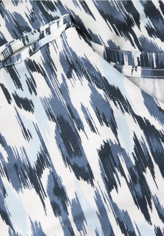 T-Shirt mit Grafikprint und Cut-Outs