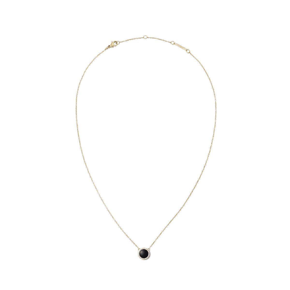 Goldkette mit rotem Stein