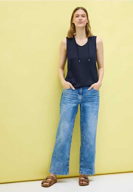 Ärmelloses Damen V-Ausschnitt Tank Top