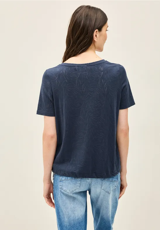 Damen T-Shirt mit Grafikdruck und Strasssteinen