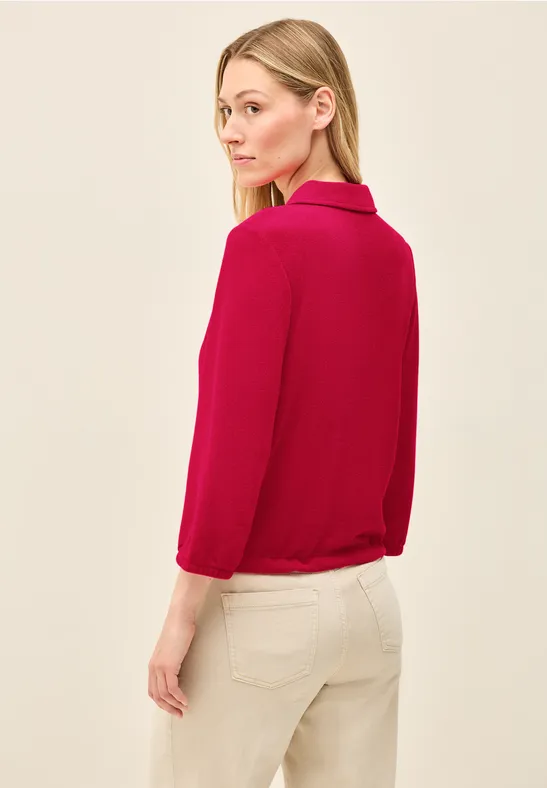 Leichte Jacke mit Tunnelzug am Saum