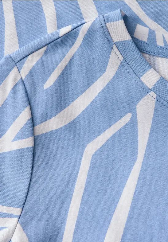 T-Shirt aus Baumwolle mit Blumendruck
