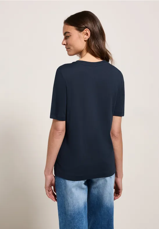T-Shirt mit Grafikprint aus Baumwollmischung