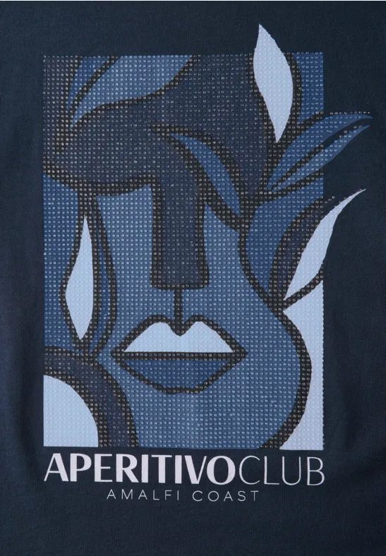 T-Shirt mit Grafikprint aus Baumwollmischung