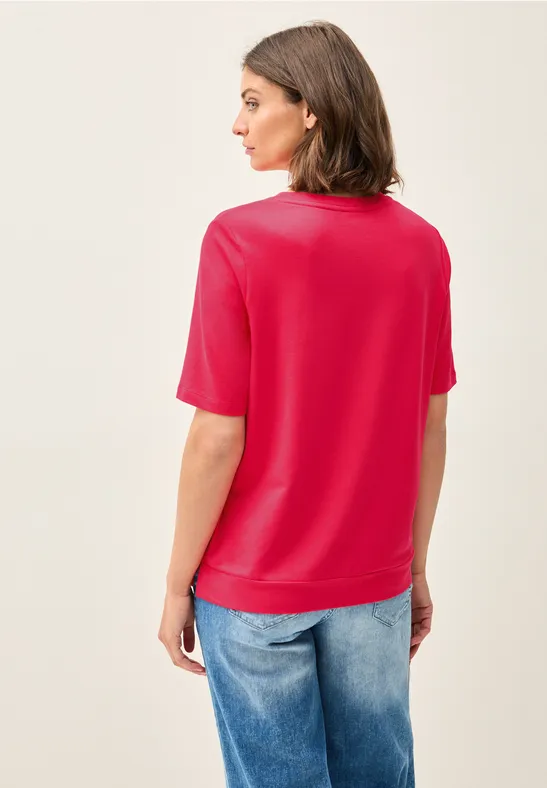 Lässiges T-Shirt mit Grafik-Schriftzug