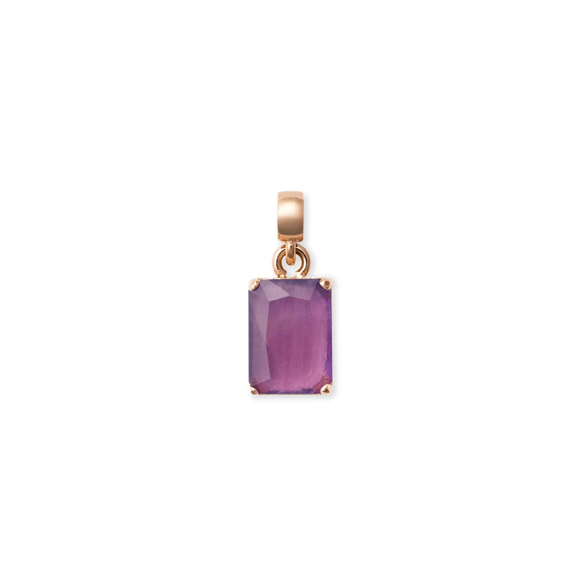 Eleganter Rosenquarz Anhänger Charm