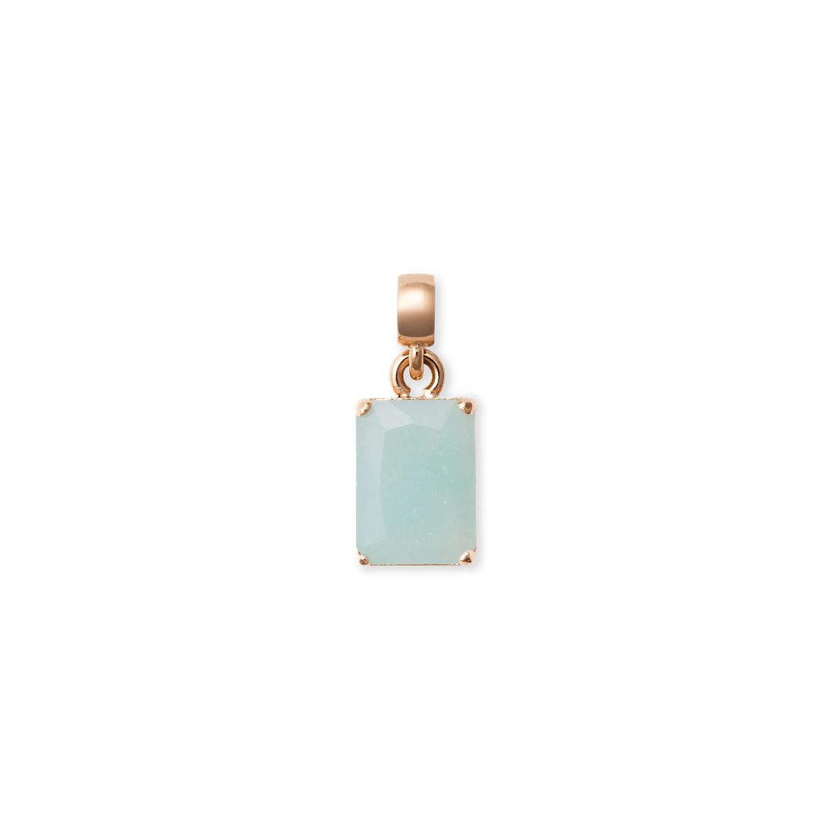 Eleganter Rosenquarz Anhänger Charm