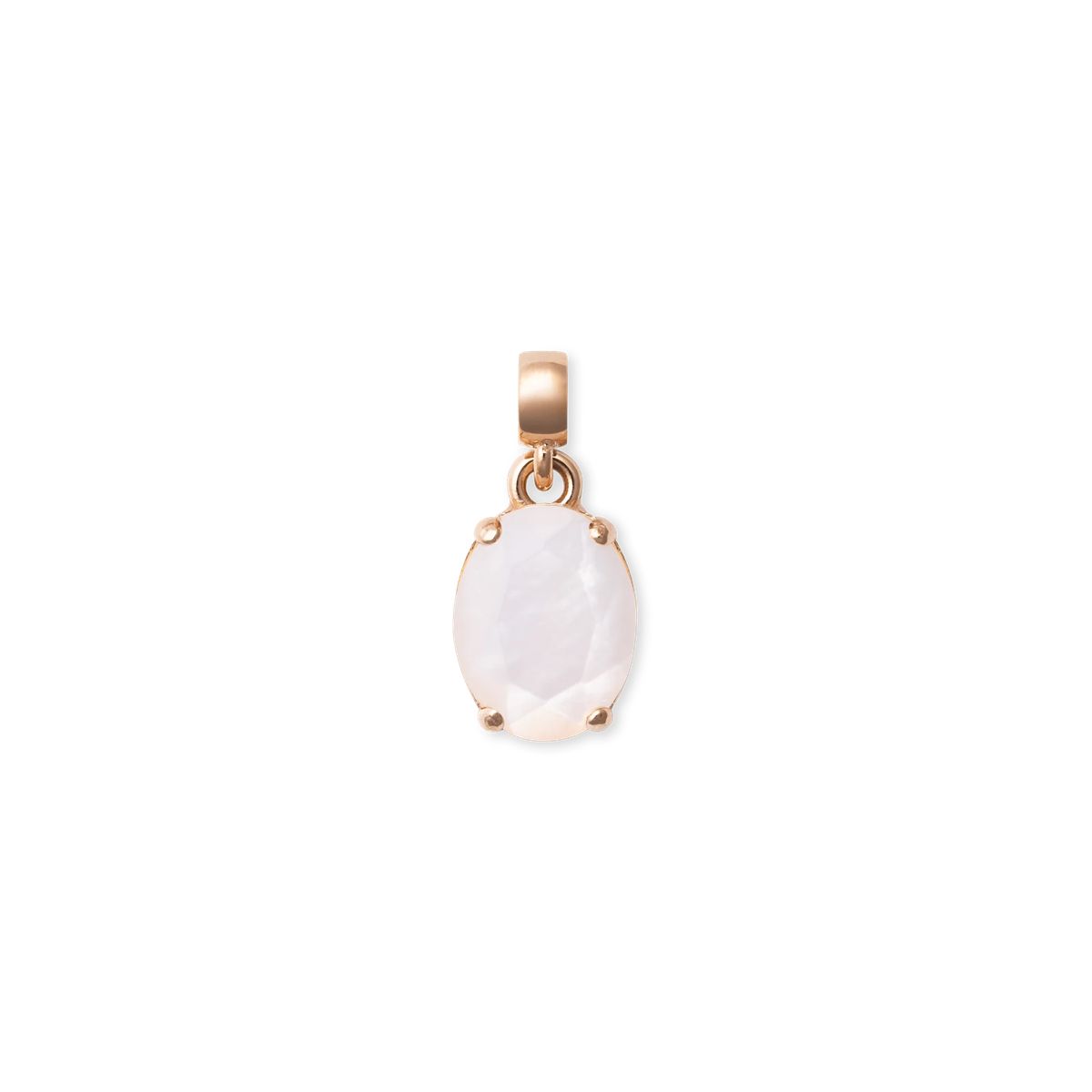 Eleganter Rosenquarz Anhänger Charm