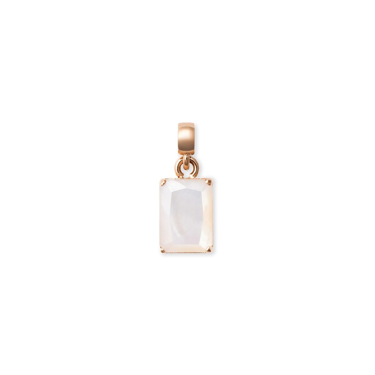 Eleganter Rosenquarz Anhänger Charm