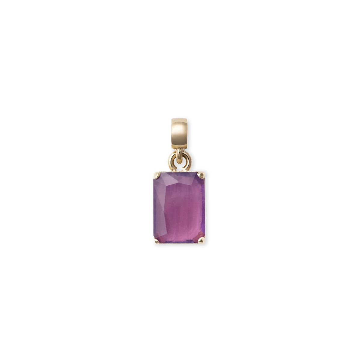 Eleganter Rosenquarz Charm Anhänger
