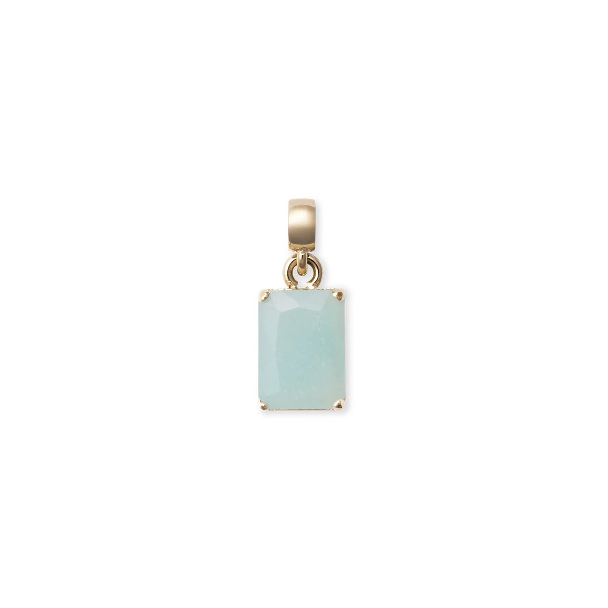 Eleganter Rosenquarz Charm Anhänger