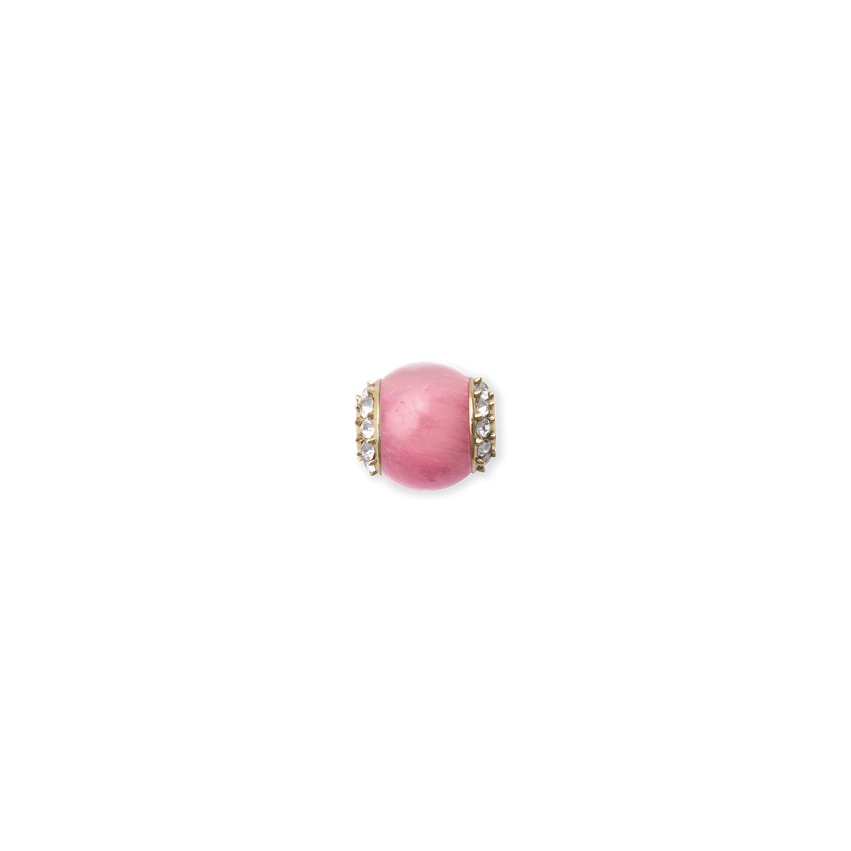 Eleganter Rosenquarz Charm Anhänger