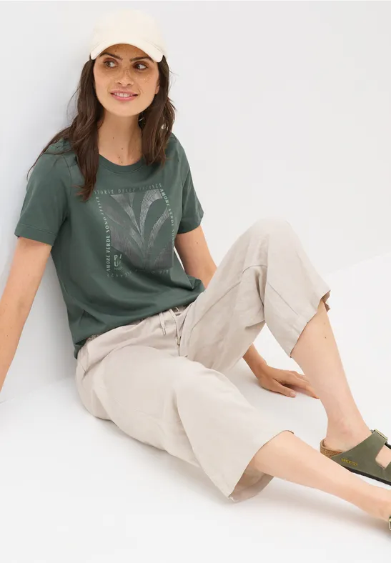 T-Shirt aus Baumwolljersey mit Grafikprint