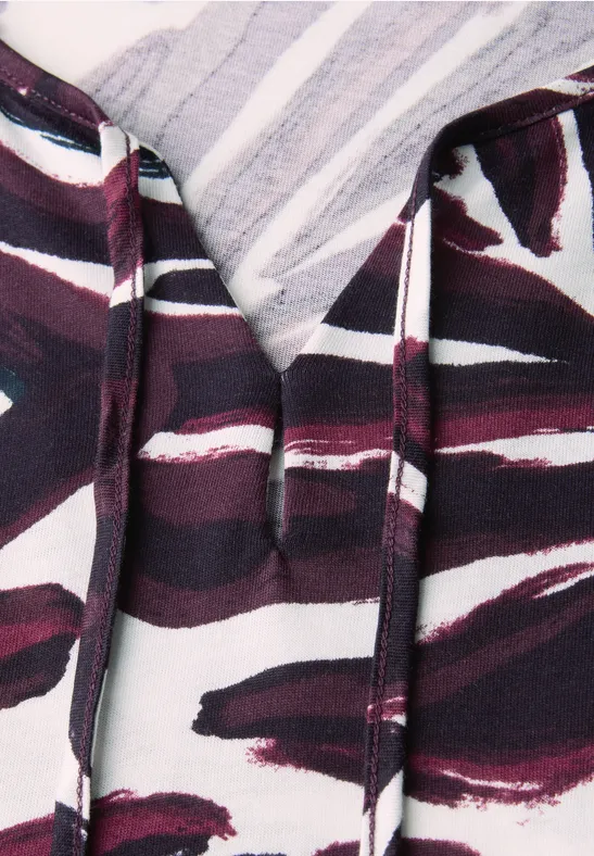 Shirt im Tunika-Look mit Grafikprint
